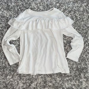 Cat and Jack ruffle sweater like shirt